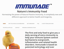 Tablet Screenshot of immunade.com